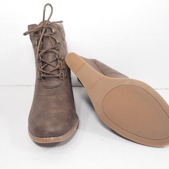Nautica Onyx Wedge brown Boots size 9.5 - Picture 3 of 5